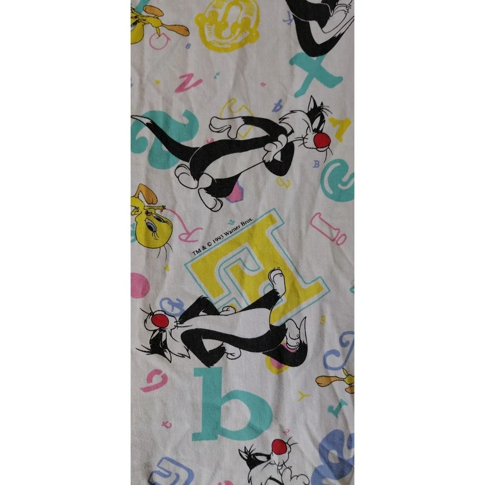 Y2K Vintage Gerber licensed Warner 90s Looney Tunes Mattress cover Crib Bedtime